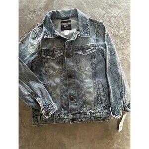 OshKosh B’gosh Kids Denim Jacket Size 8 NWT Blue Jean Trucker Coat New
